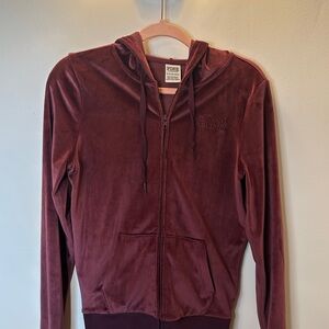 PINK Victoria's Secret Burgundy Hoodie